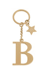 Брелок золотистый с буквой B - Keychain Letter Gold В