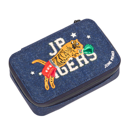 Пенал с наполнением Pencil Box Filled - Boxing Tiger (Navy mélange)