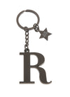 Брелок черный с буквой R - Keychain Letter Black R